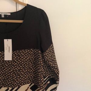Tri-Print Top - New with Tag